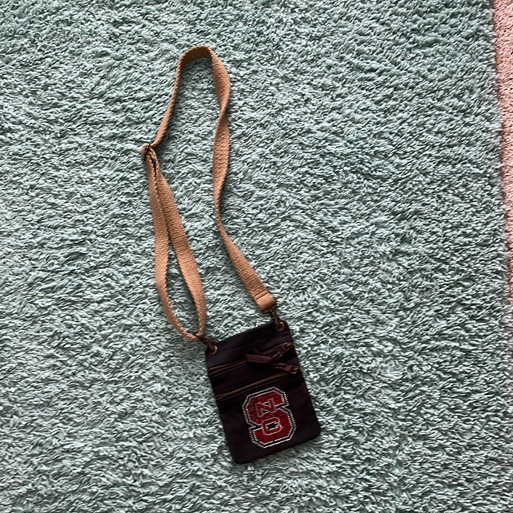NC State crossbody purse